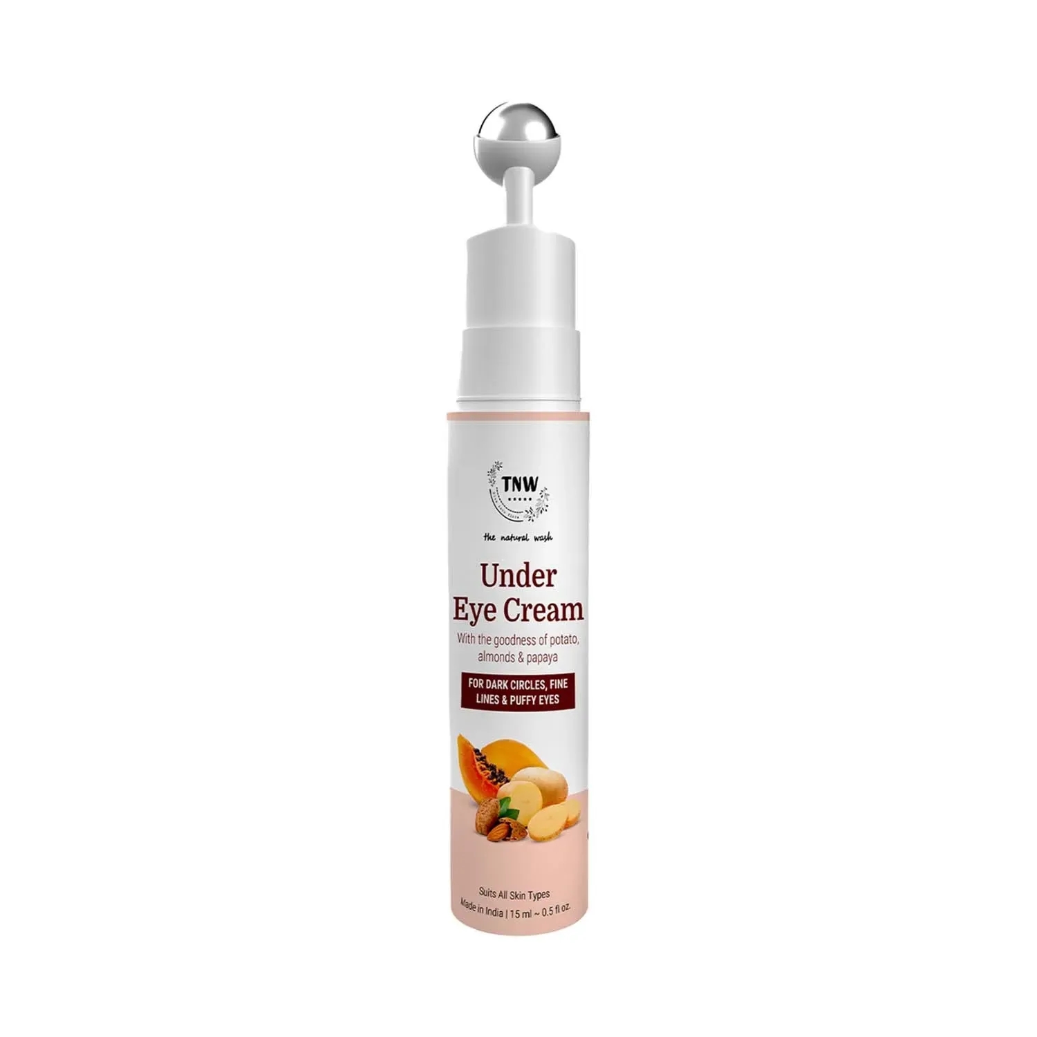 Under eye cream with cooling massage roller (15ml)