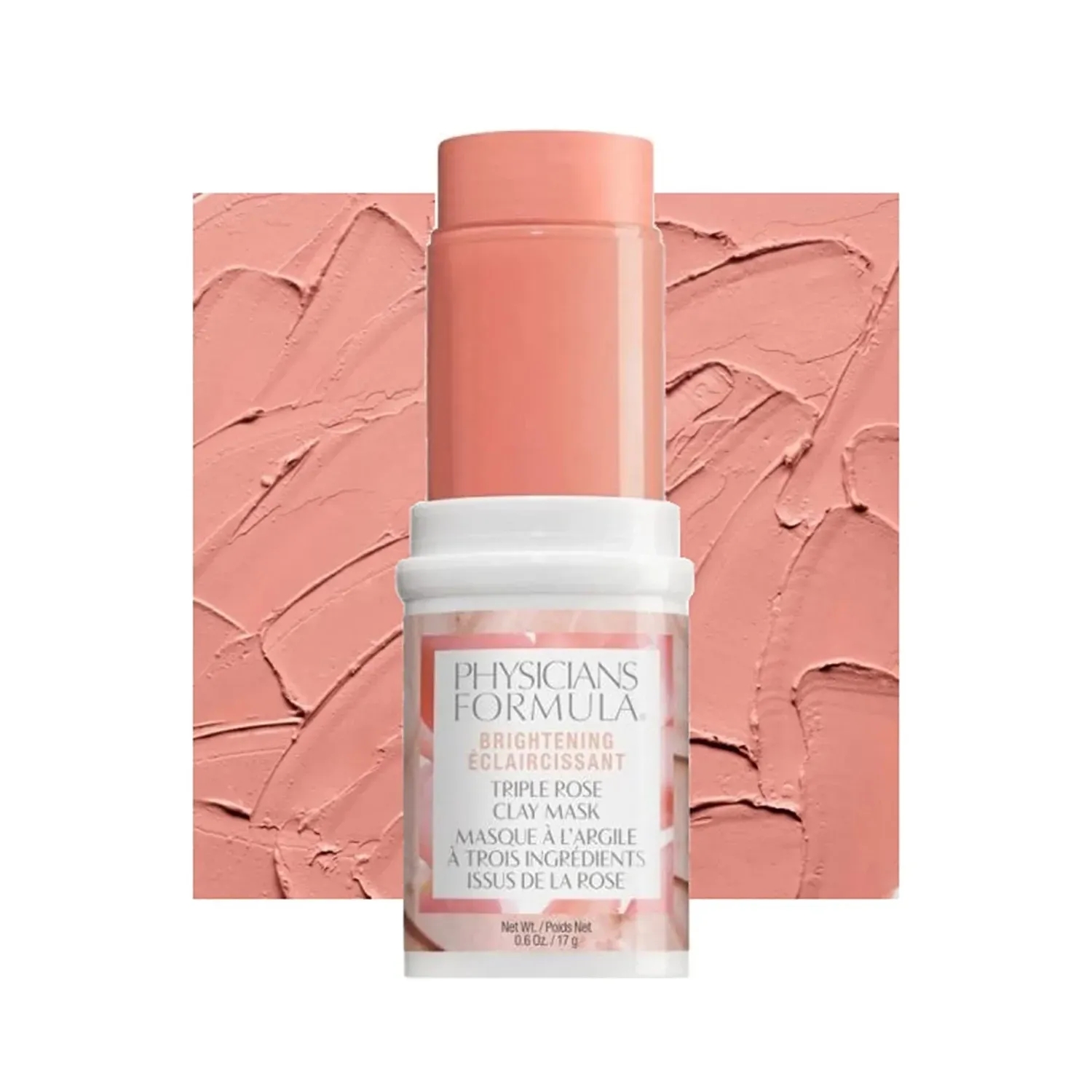 Brightening triple rose clay mask - brighten pink (17g)