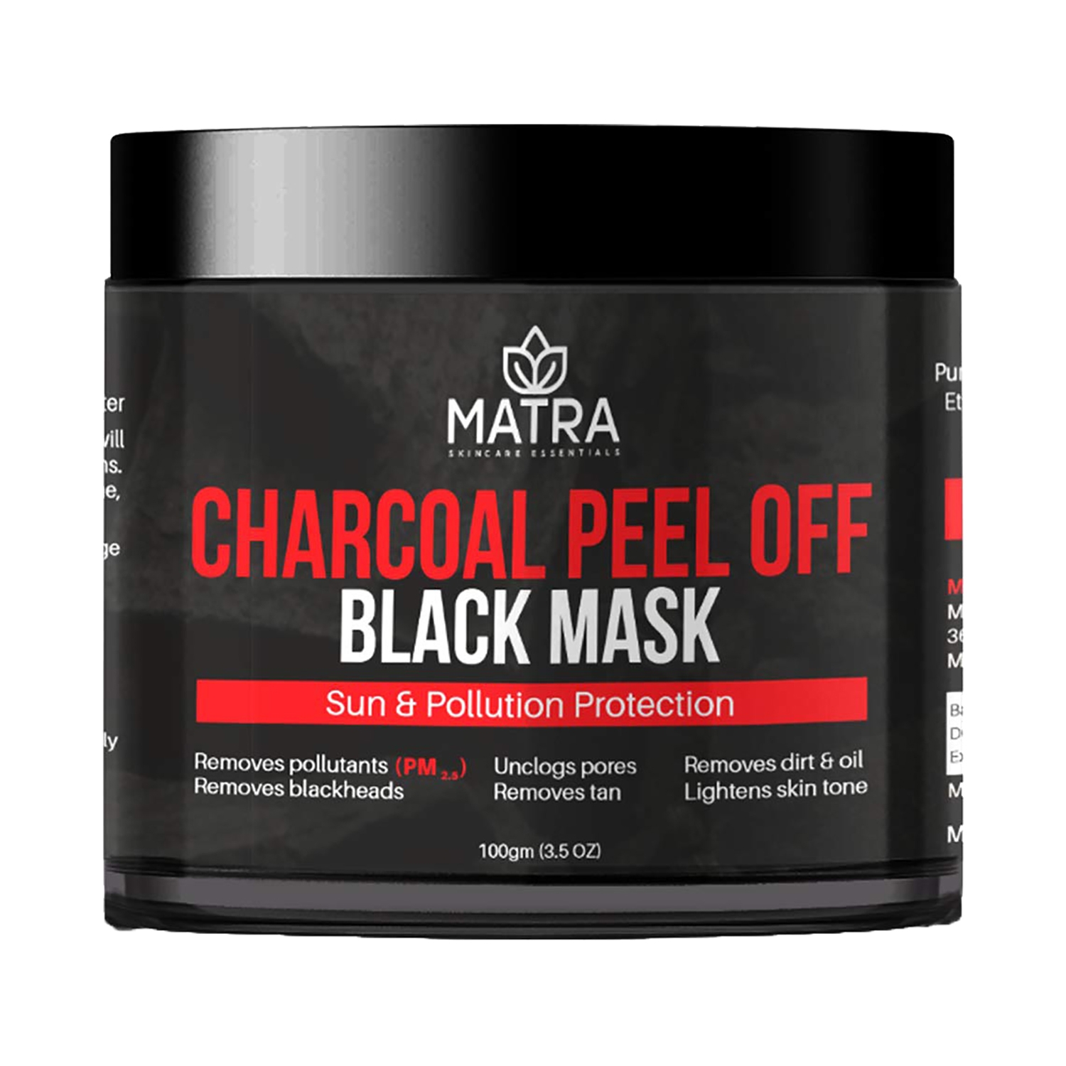 Activated charcoal peel off black mask (100g)