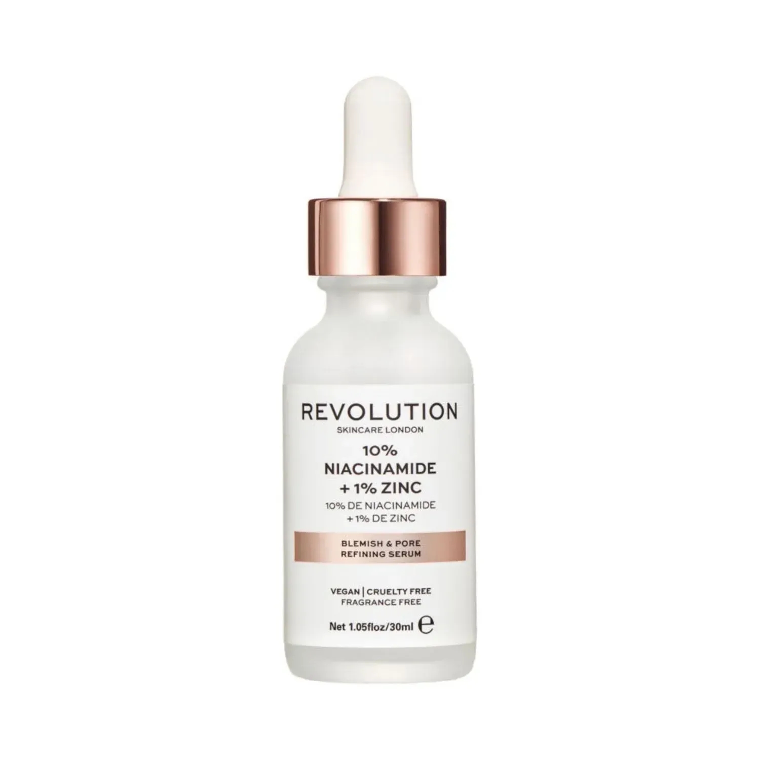 Skin care blemish and pore refining 10% niacinamide + 1% zinc serum (30ml)