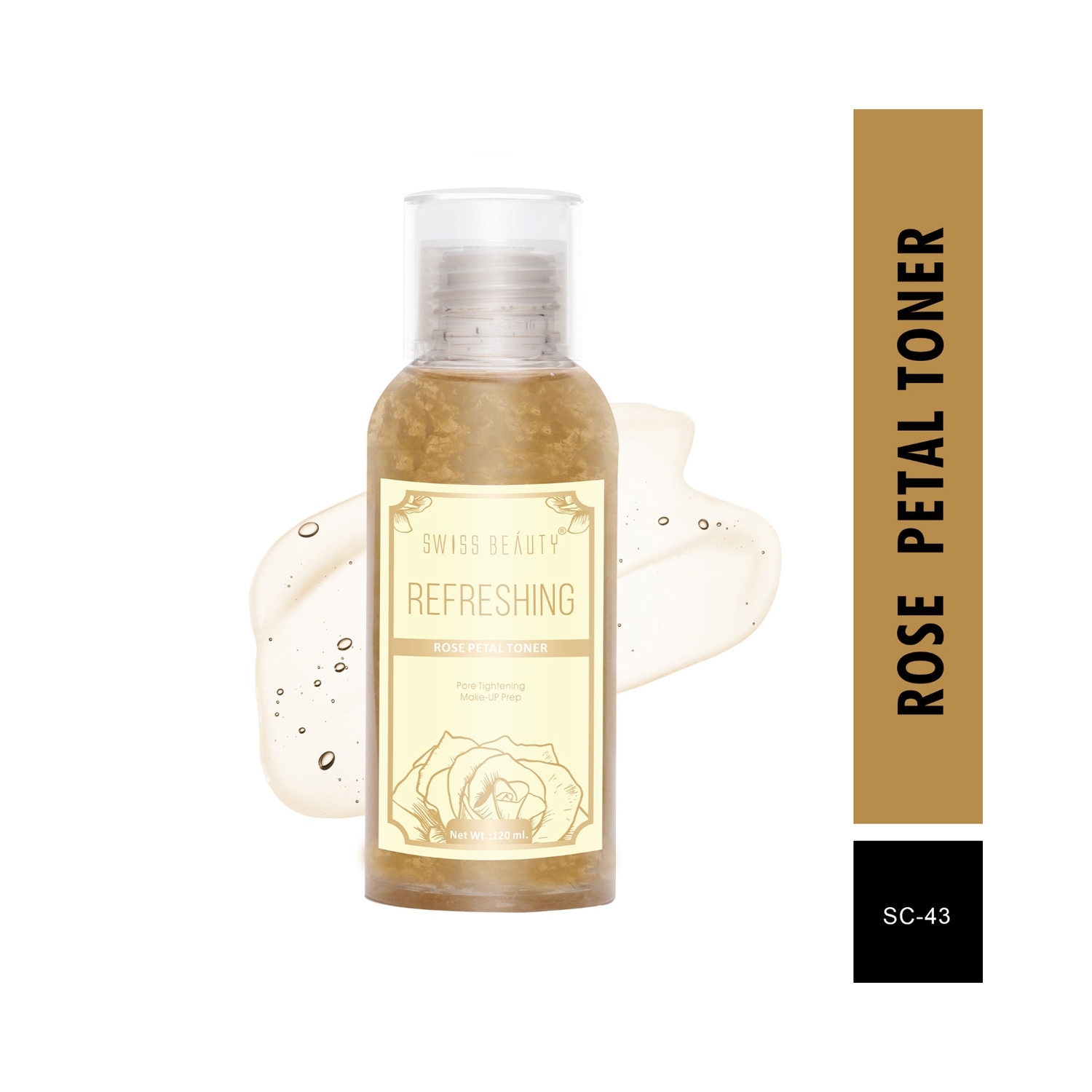 Refreshing rose petal toner (120ml)